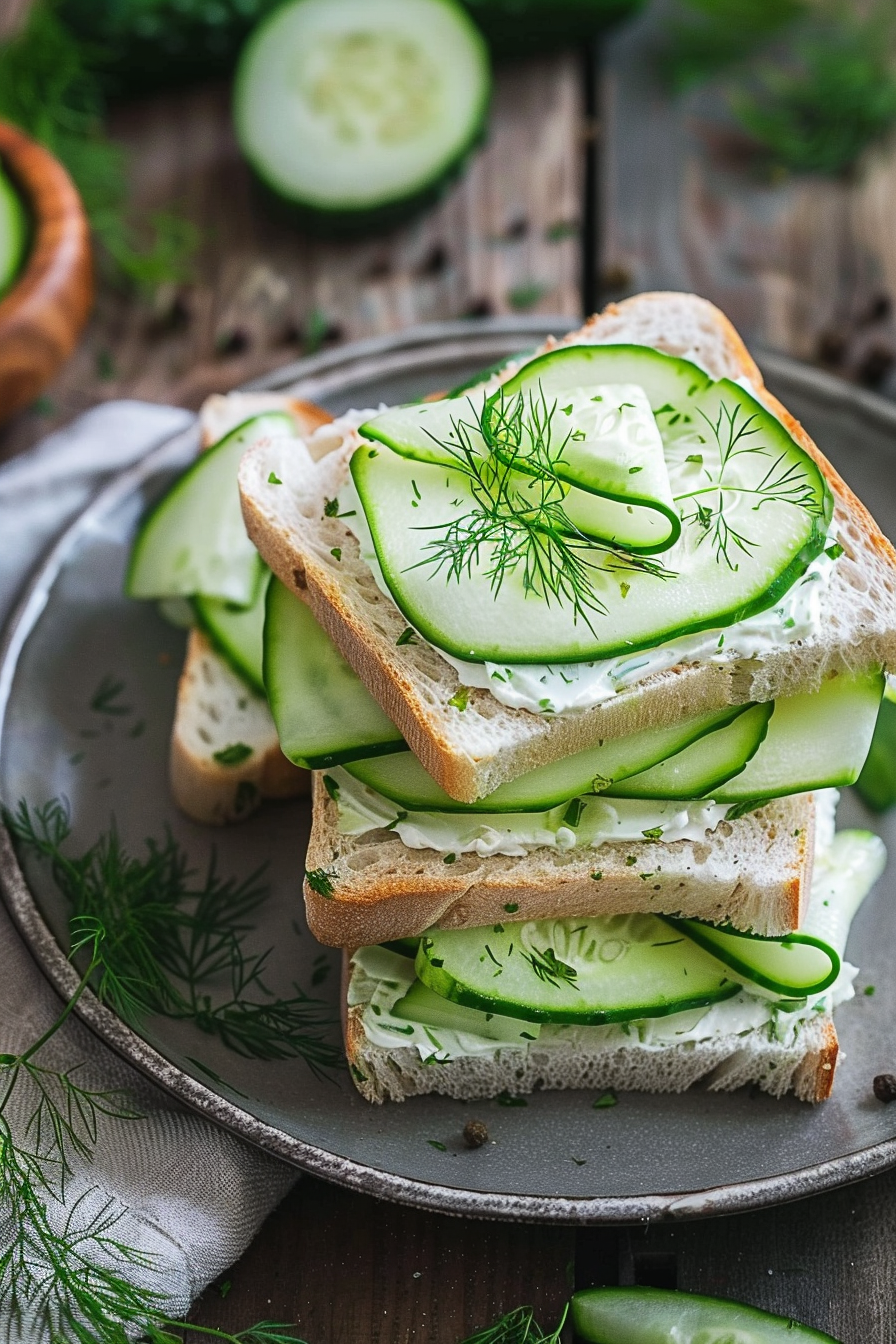 Easy Fresh Cucumber Sandwich Recipe