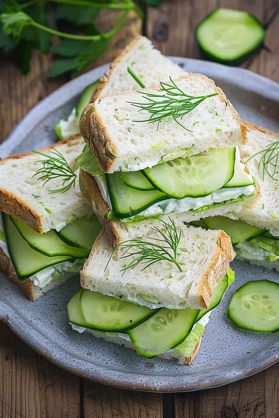 Easy Fresh Cucumber Sandwich Recipe