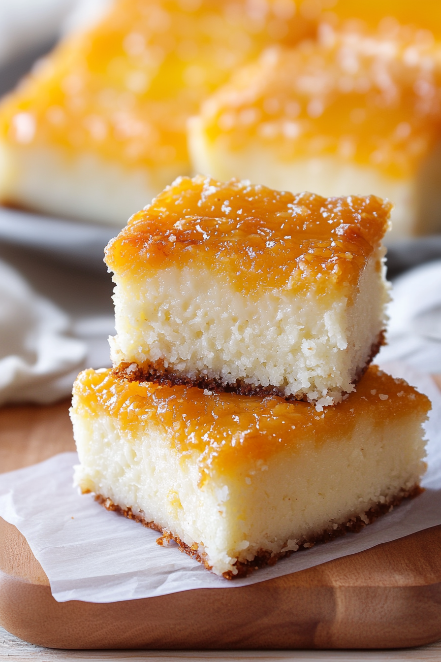 Traditional Wingko Babat Coconut Cake