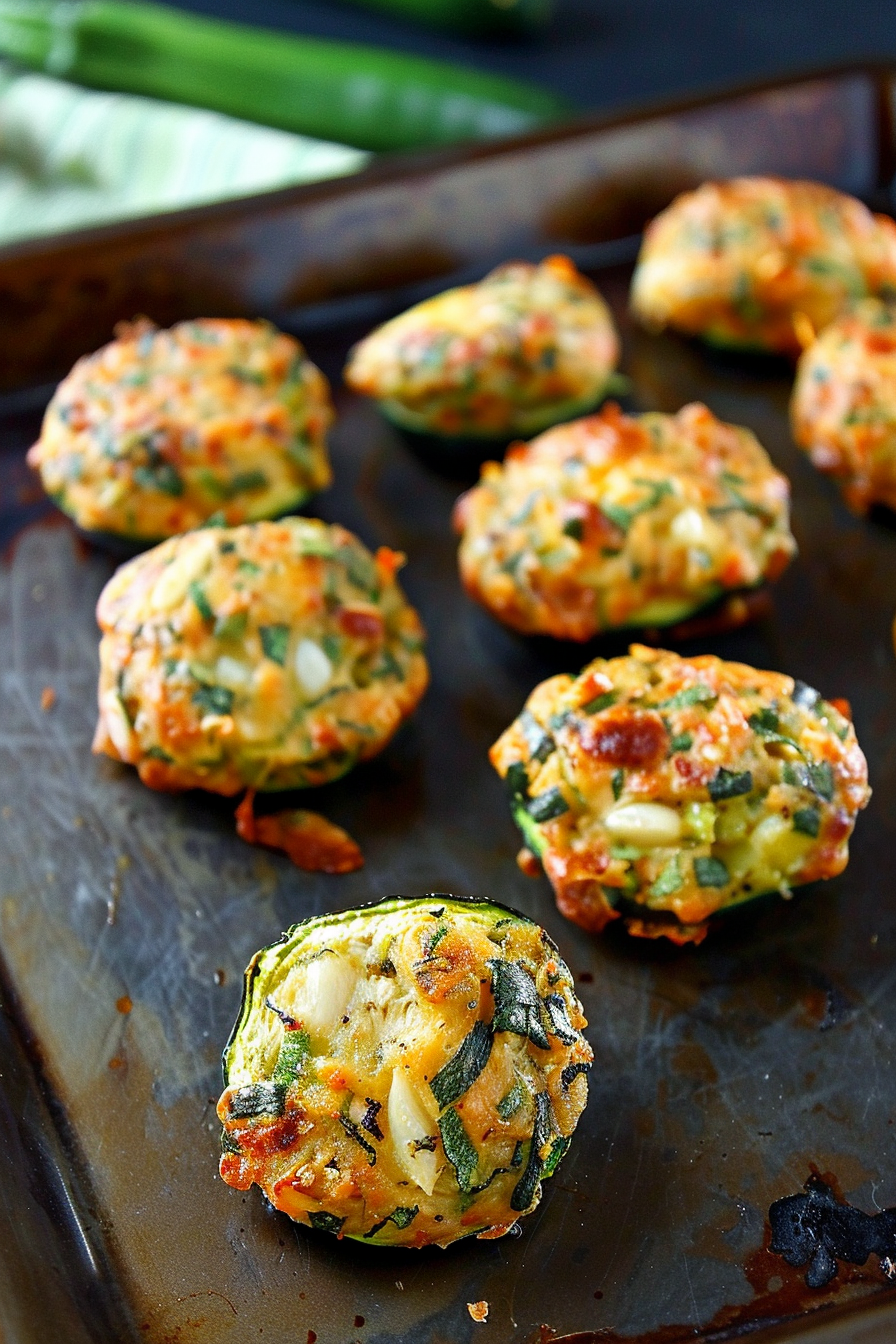 Easy Zucchini Garlic Bites