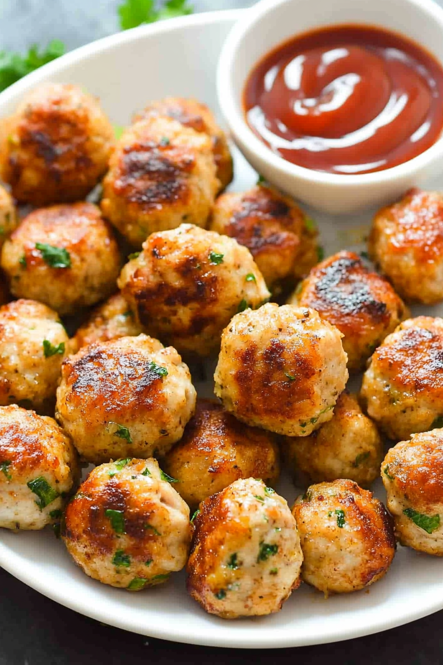 Baked Chicken Meatballs Recipe