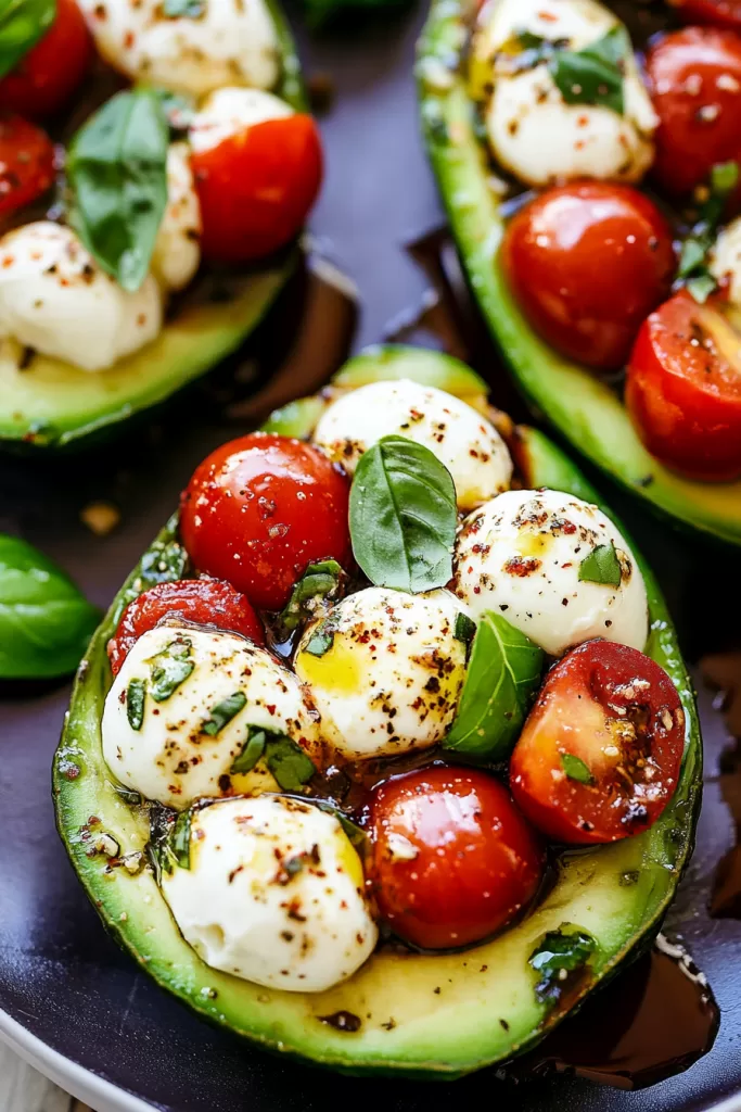 Caprese Stuffed Avocado Recipe