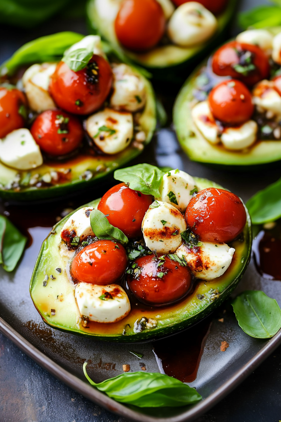 Caprese Stuffed Avocado Recipe