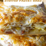 Cheesy Breakfast Stuffed Pastry Bars