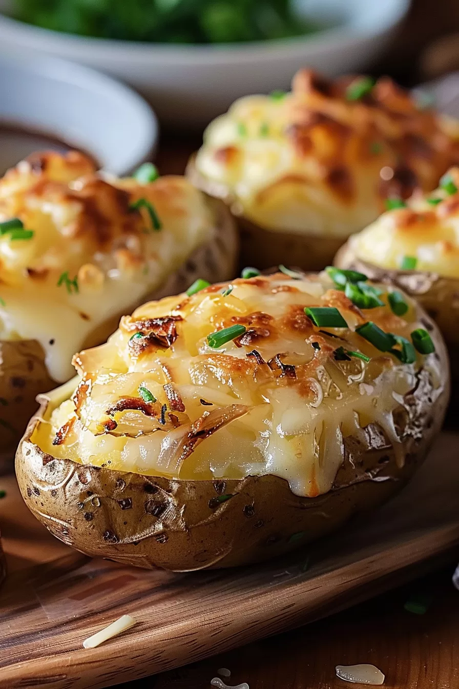 Cheesy French Onion Stuffed Potatoes