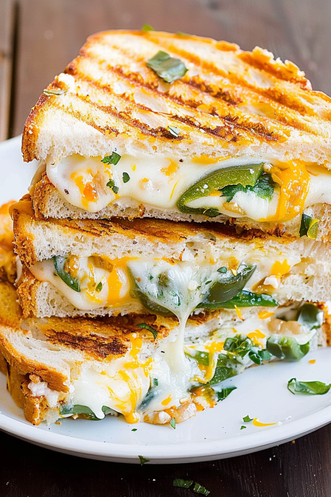 Cheesy Jalapeno Popper Grilled Cheese