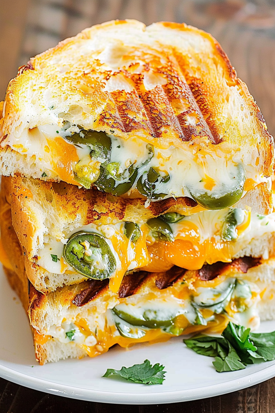 Cheesy Jalapeno Popper Grilled Cheese