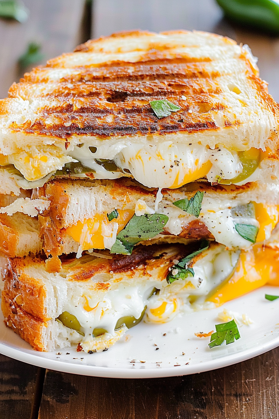 Cheesy Jalapeno Popper Grilled Cheese