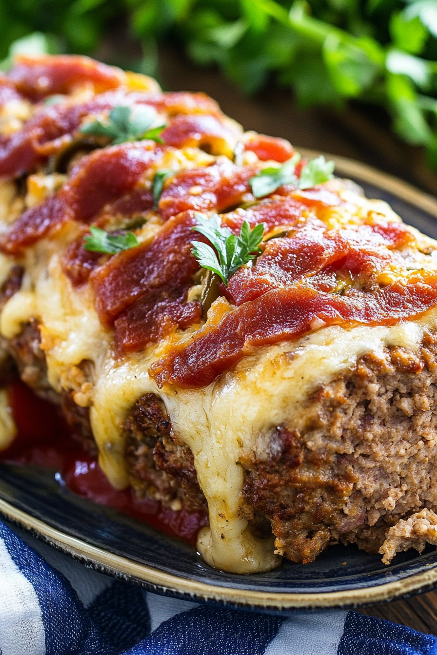 Cheesy Jalapeno Popper Meatloaf