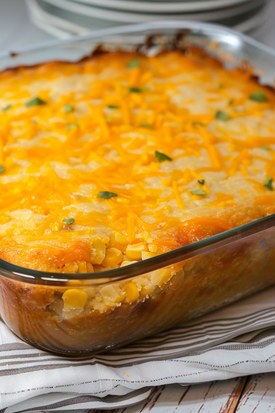 Cheesy Mexican Cornbread Casserole