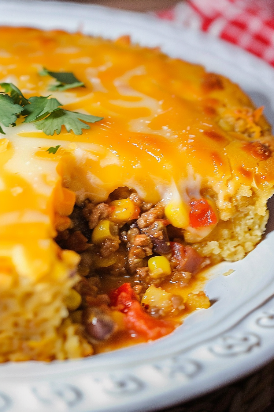 Cheesy Mexican Cornbread Casserole