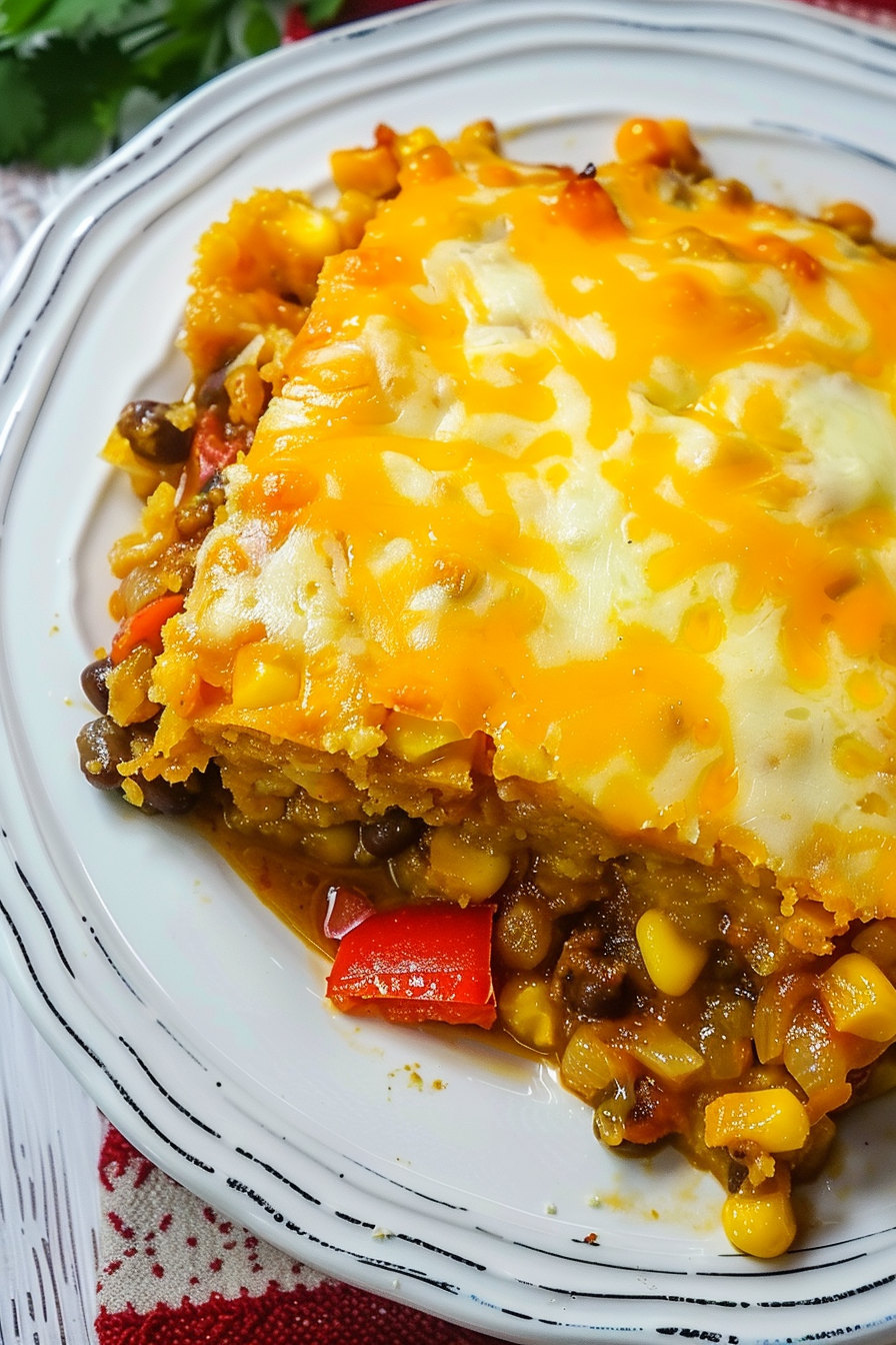 Cheesy Mexican Cornbread Casserole