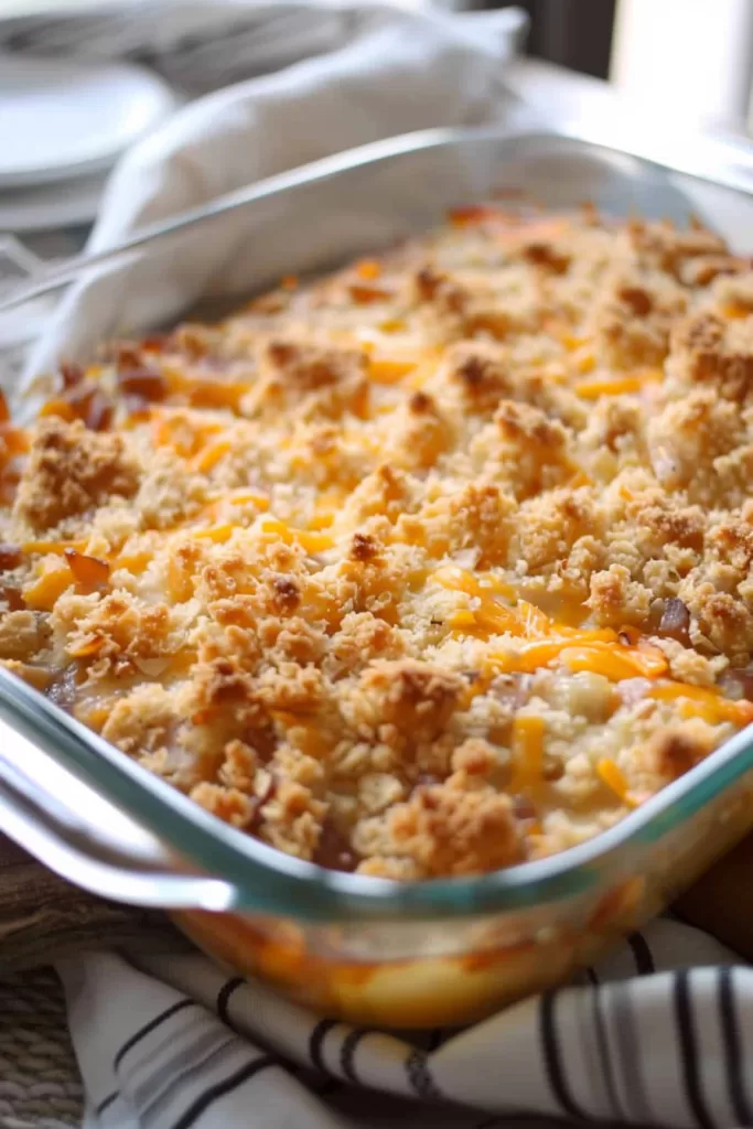 Cheesy Shoepeg Corn Casserole