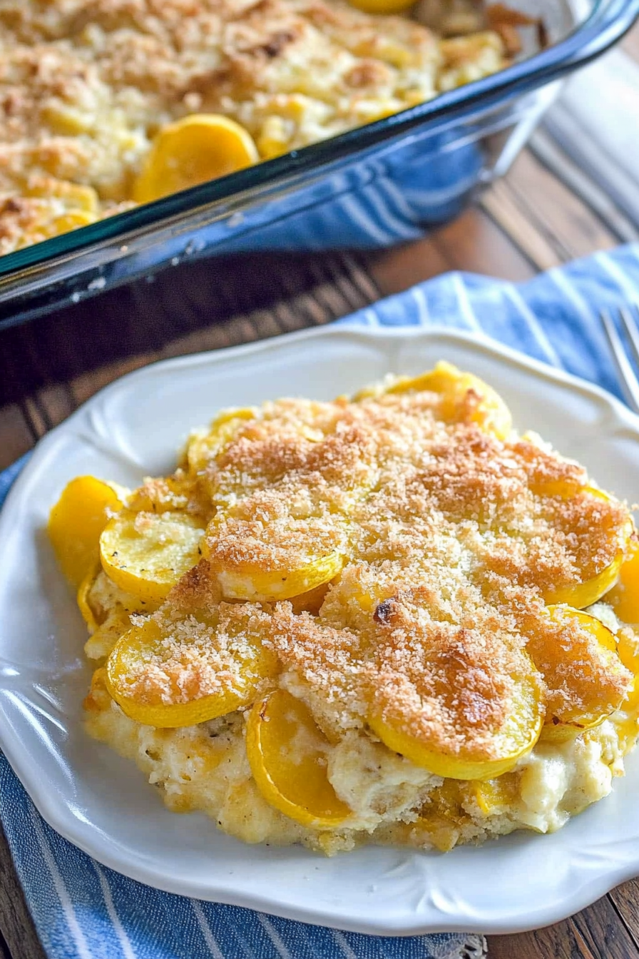 Cheesy Southern Squash Casserole