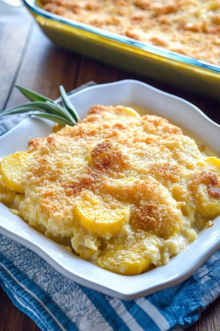 Cheesy Southern Squash Casserole