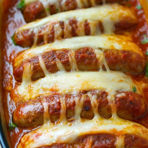 Cheesy Stuffed Italian Sausage