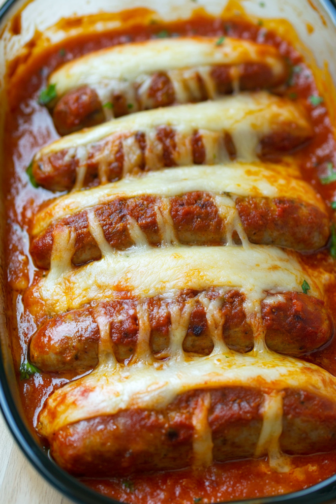 Cheesy Stuffed Italian Sausage