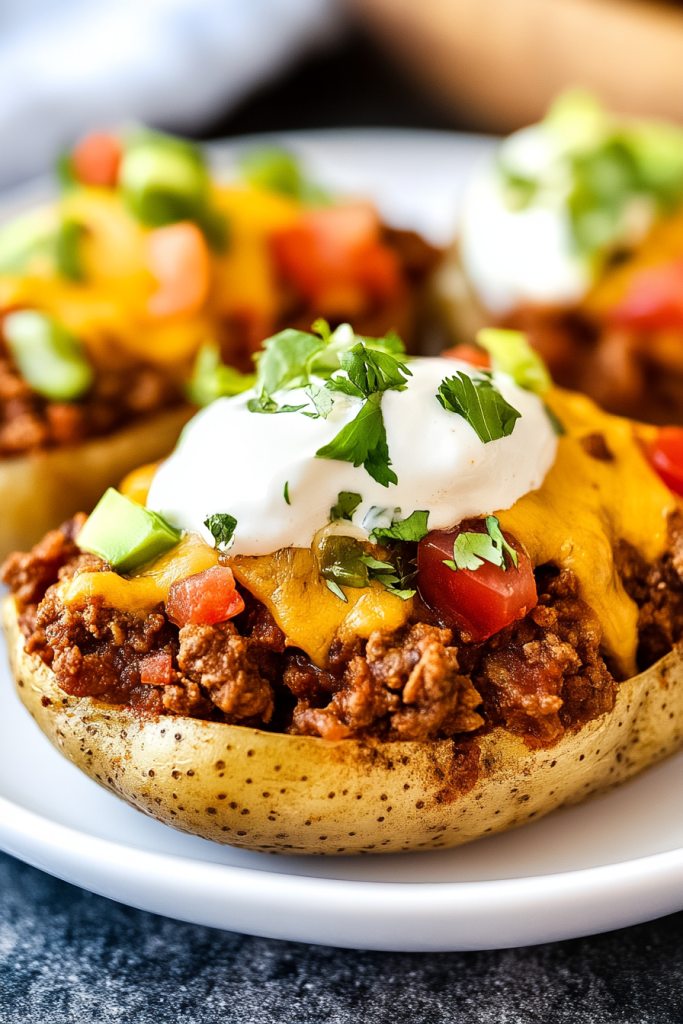 Cheesy Taco Potatoes