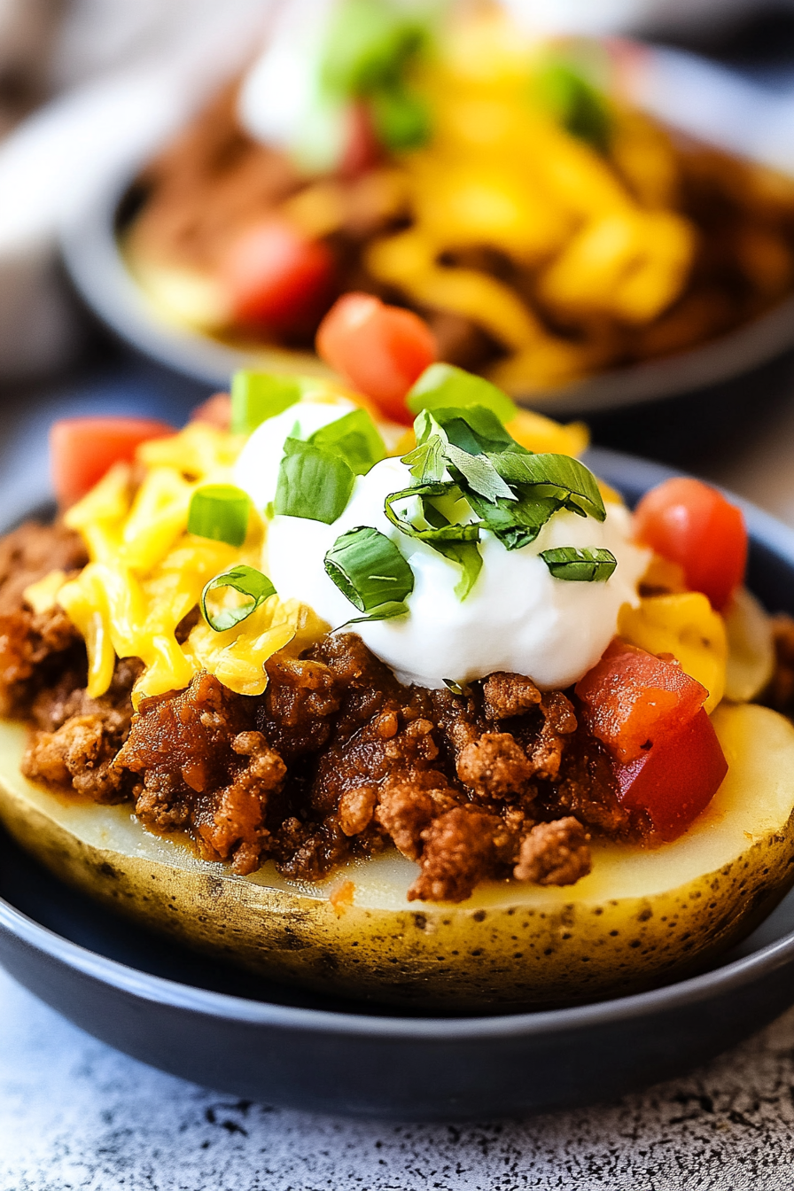 Cheesy Taco Potatoes