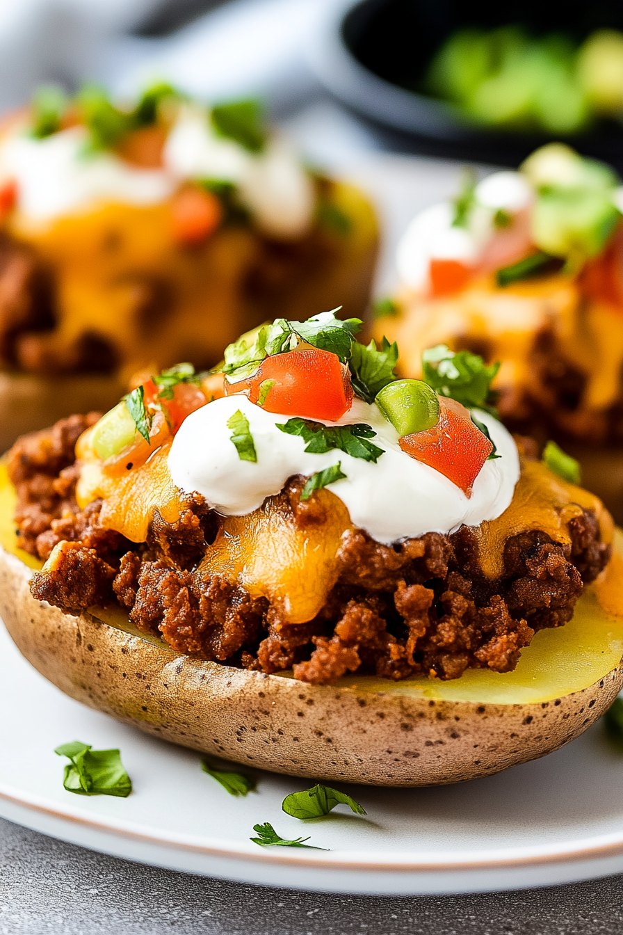 Cheesy Taco Potatoes