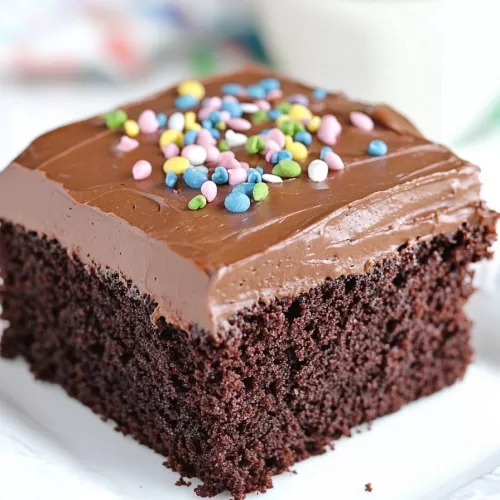 Chocolate Depression Cake Recipe