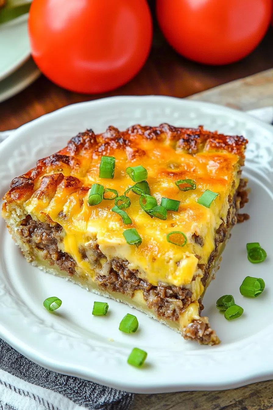 Classic Bisquick Cheeseburger Pie