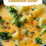 Comforting Broccoli Potato Cheddar Soup