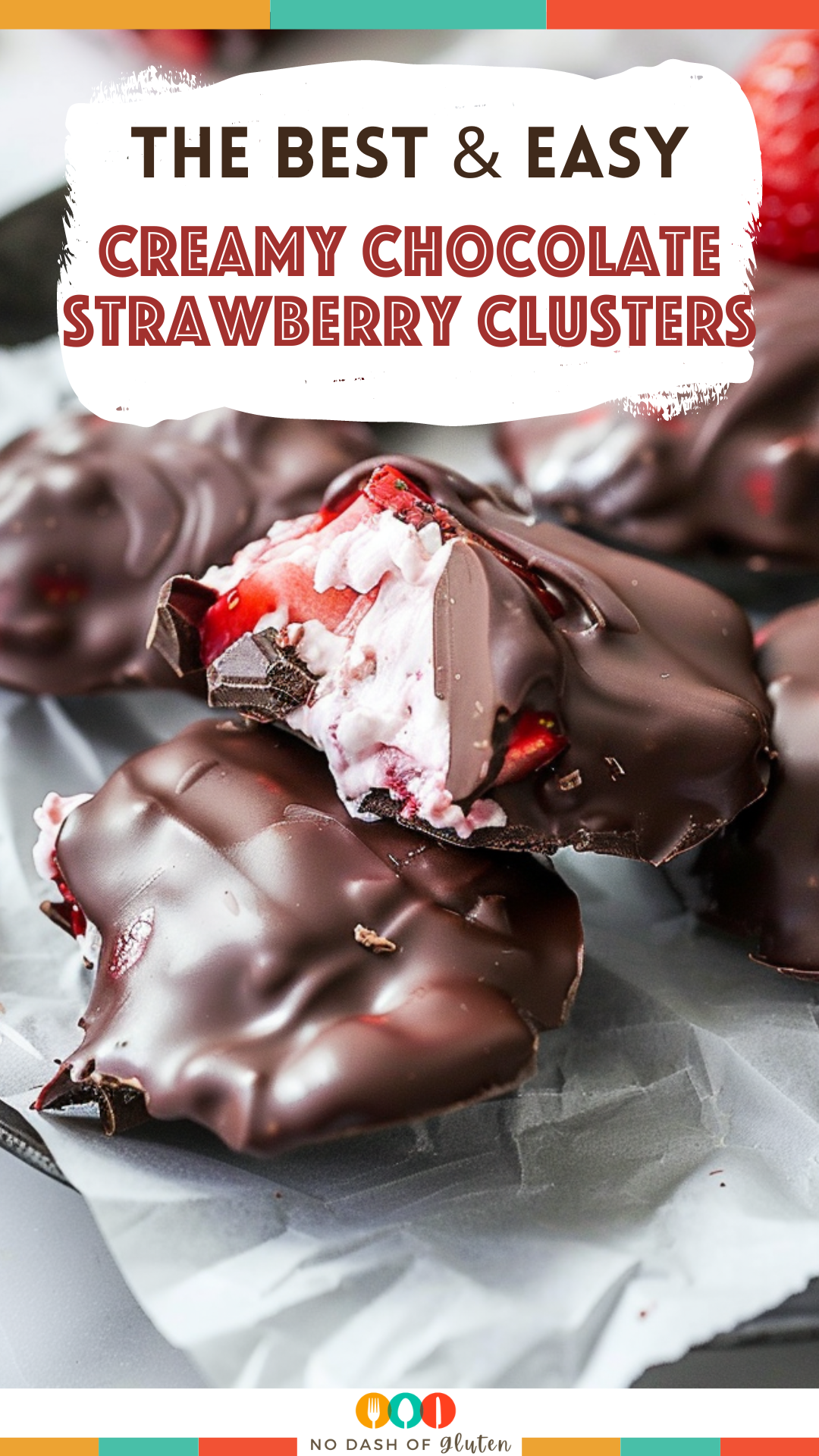 Creamy Chocolate Strawberry Clusters