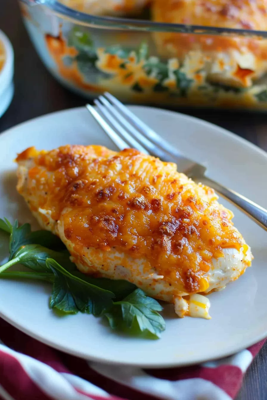 Creamy Pimento Cheese Chicken Bake