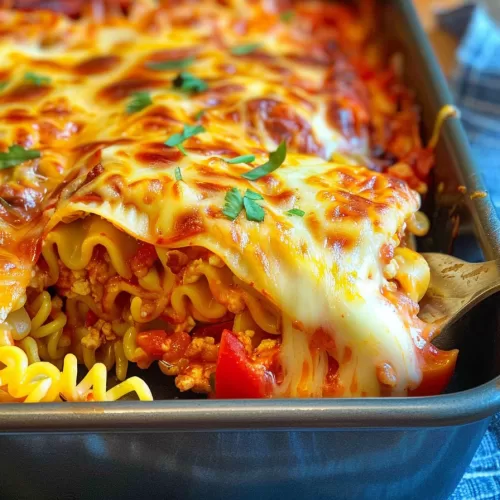 Creative Ramen Lasagna Bake