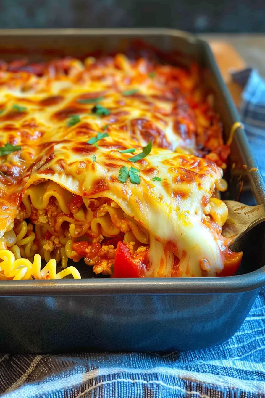 Creative Ramen Lasagna Bake