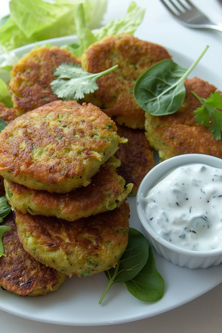 Crispy Cauliflower Paneer Fritters