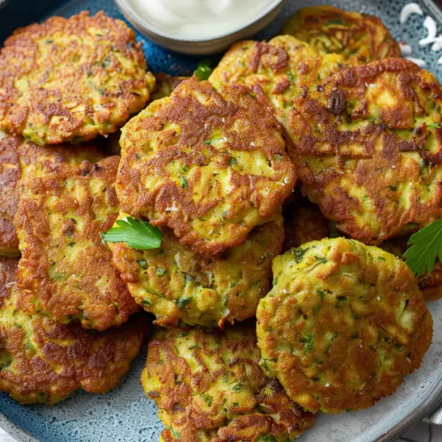 Crispy Cauliflower Paneer Fritters