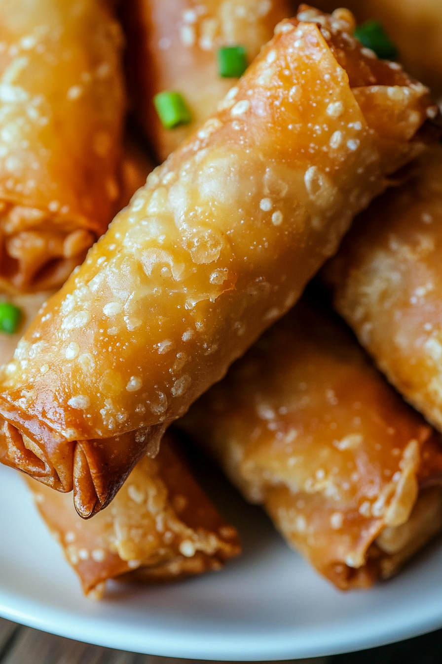 Crispy Crab Rangoon Egg Rolls