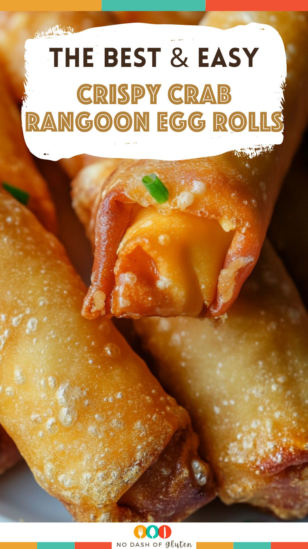 Crispy Crab Rangoon Egg Rolls