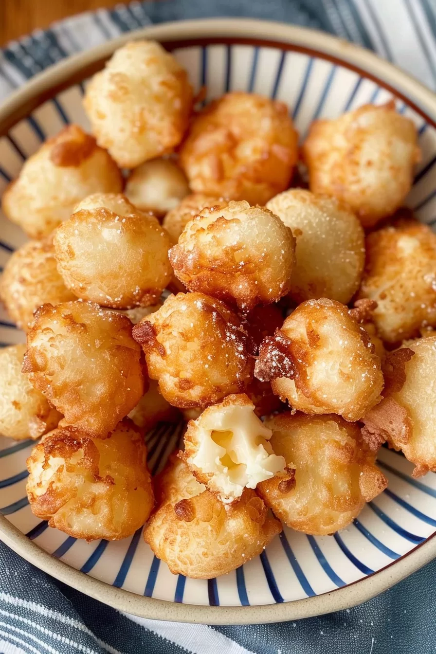 Crispy Fried Cheesecake Bites