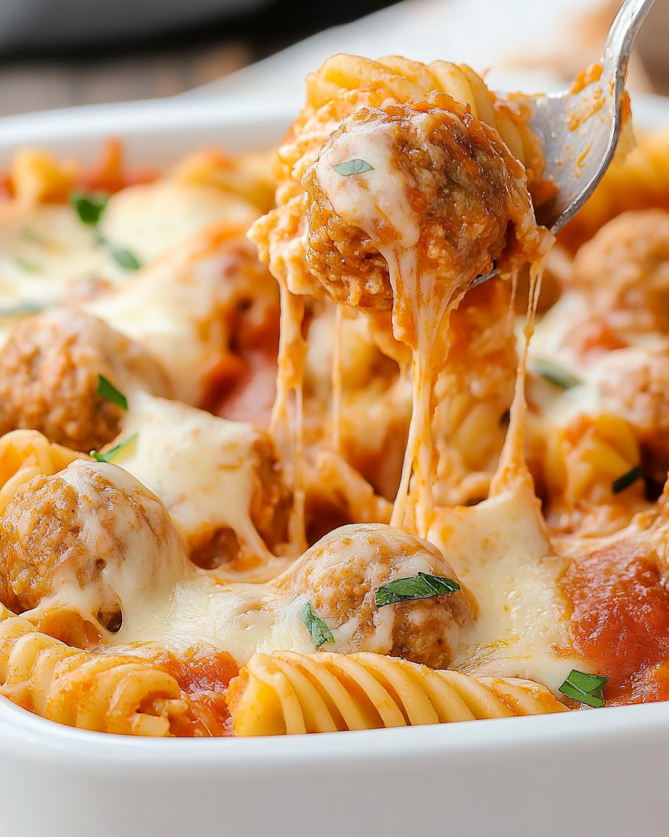 Dump and Bake Meatball Casserole Recipe