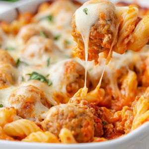 Dump and Bake Meatball Casserole Recipe