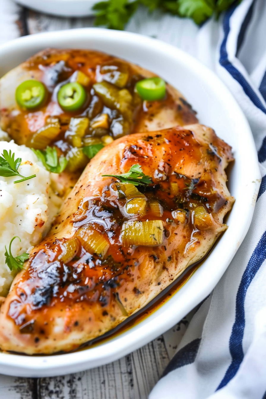 Easy Baked Mississippi Chicken