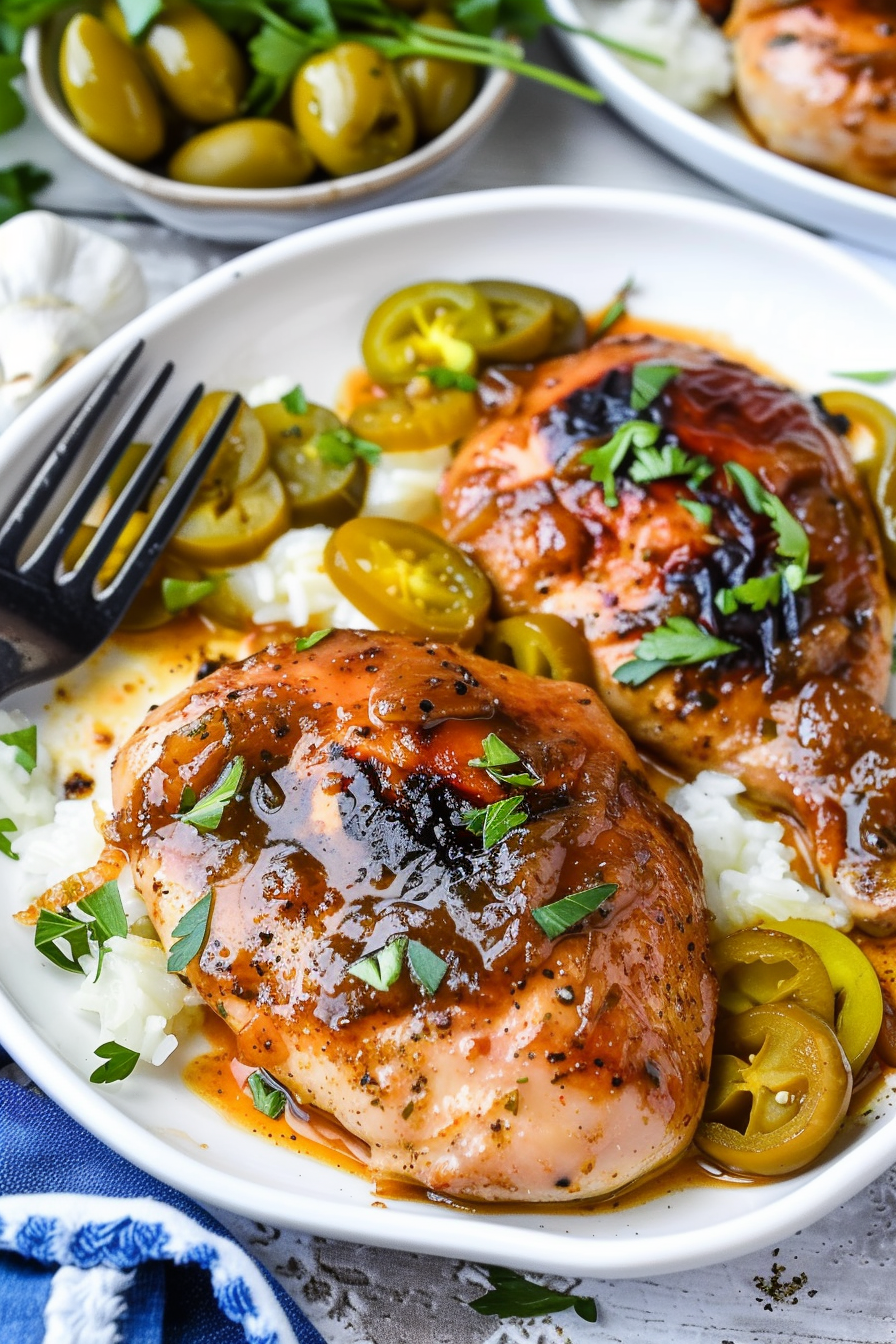 Easy Baked Mississippi Chicken