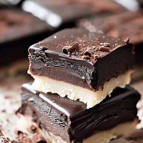 Easy Brownie Shortbread Bars with Ganache