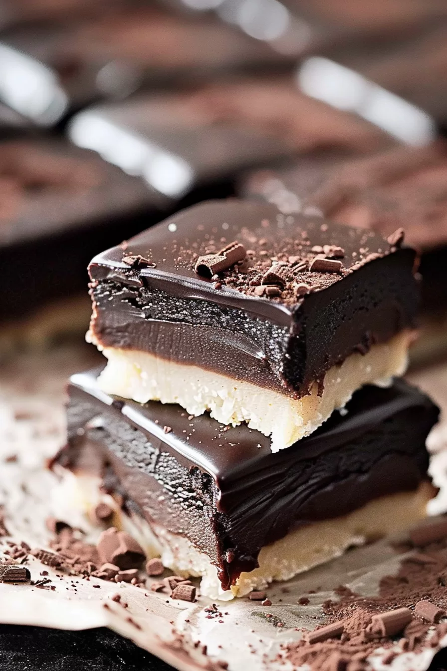 Easy Brownie Shortbread Bars with Ganache