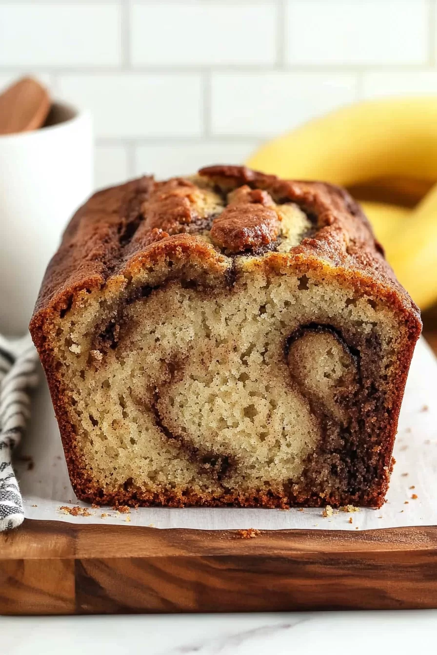 Easy Cinnamon Swirl Banana Bread