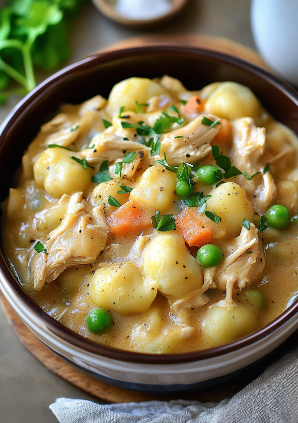 Easy Gnocchi Chicken Pot Pie