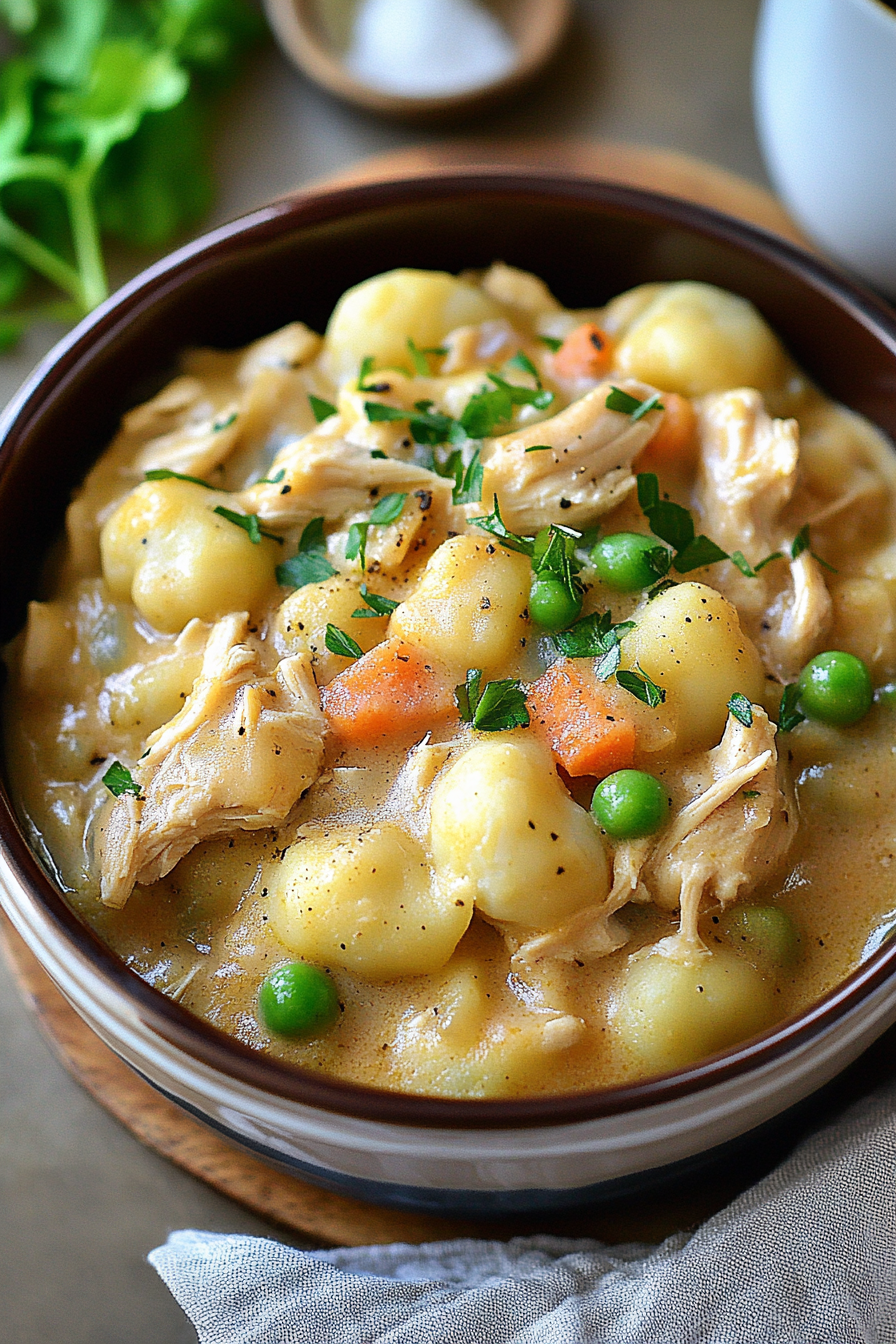 Easy Gnocchi Chicken Pot Pie