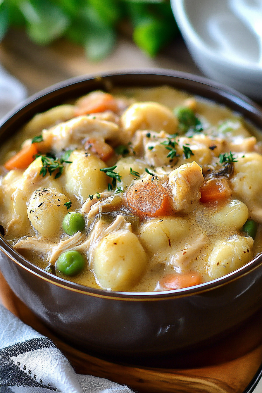 Easy Gnocchi Chicken Pot Pie