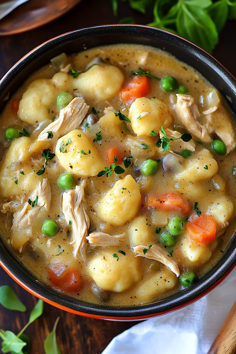 Easy Gnocchi Chicken Pot Pie