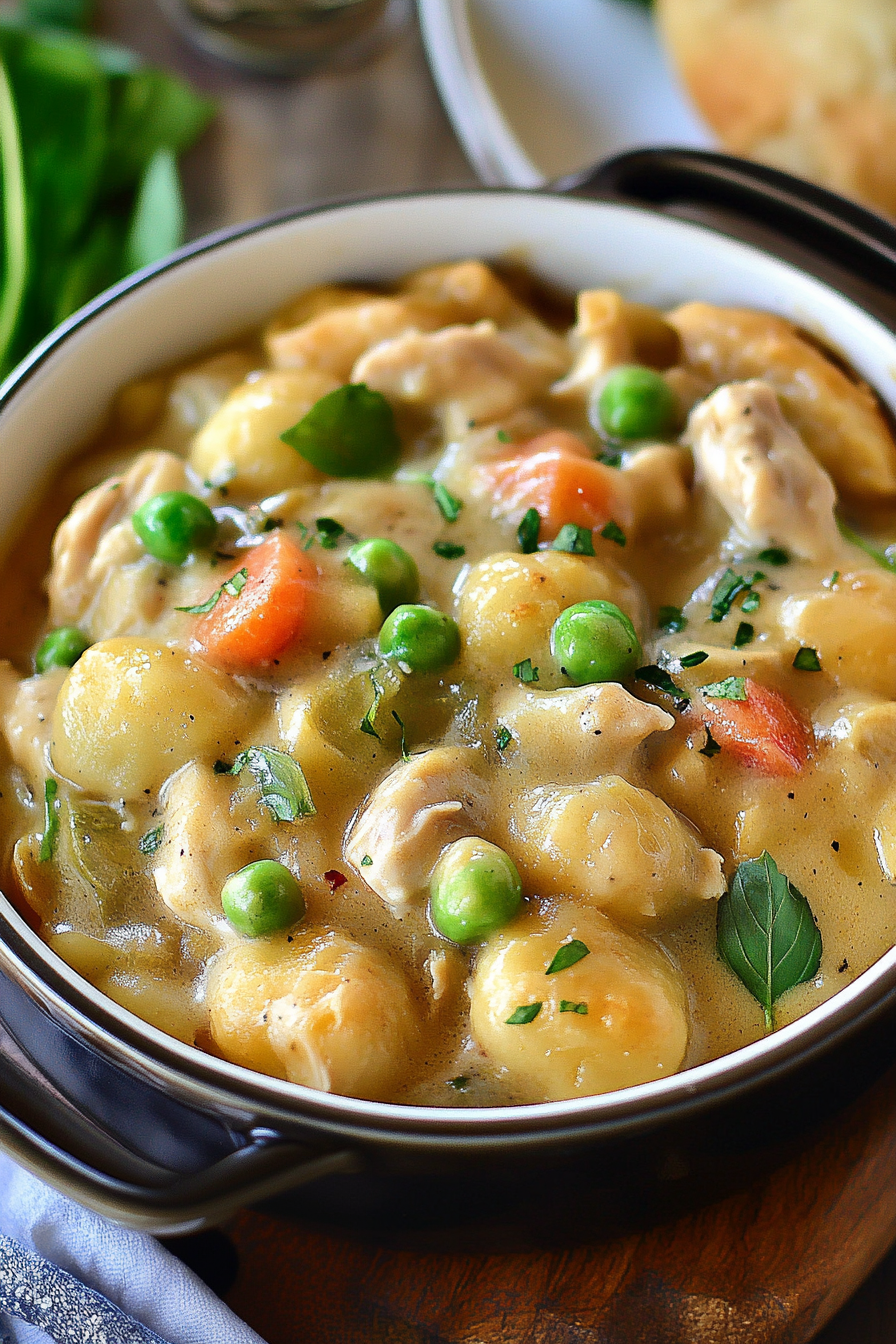 Easy Gnocchi Chicken Pot Pie