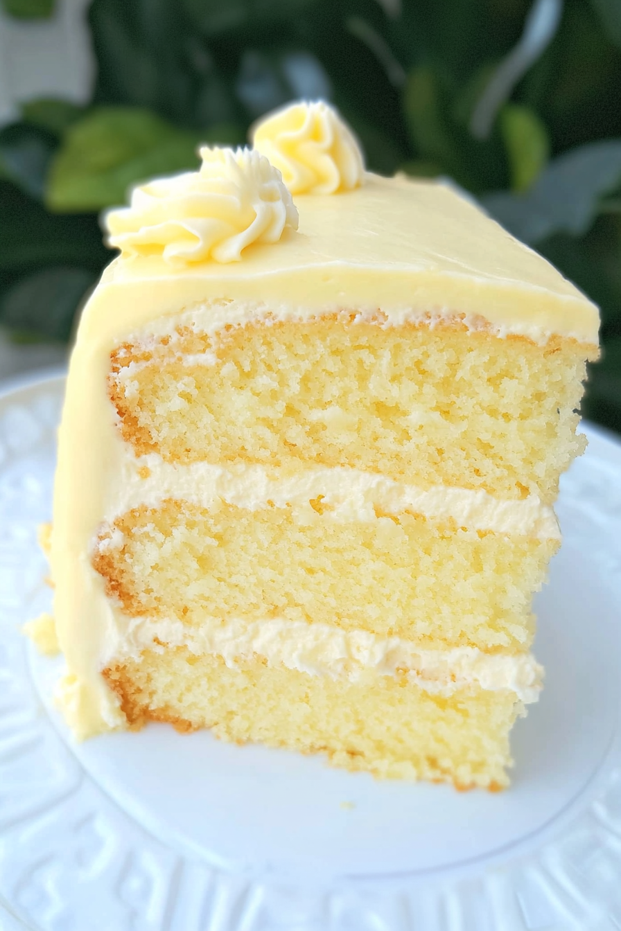 Easy Lemon Velvet Cake