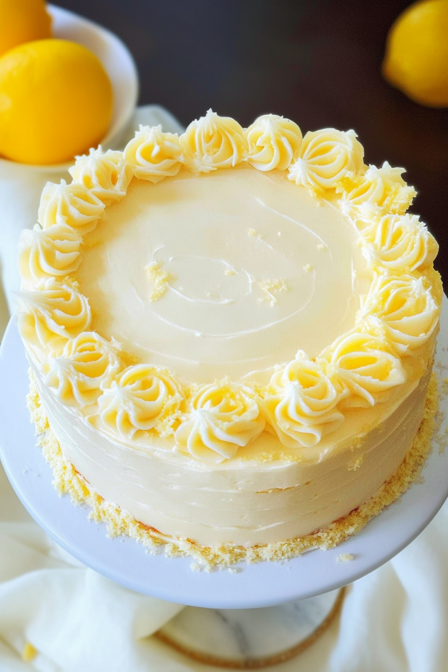 Easy Lemon Velvet Cake